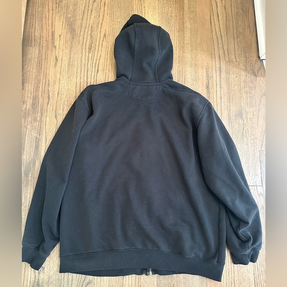 Carhartt Loose Fit Full Zip Hoodie-Black-Size XL - Picture 2 of 7
